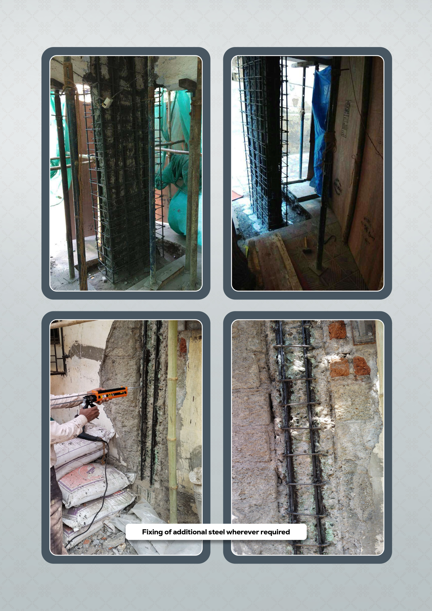 Additional Steel Rebar Fixing