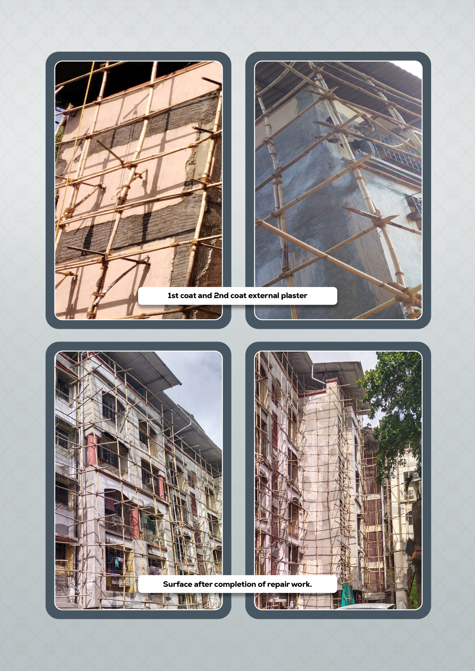 1st & 2nd Coat External Plastering